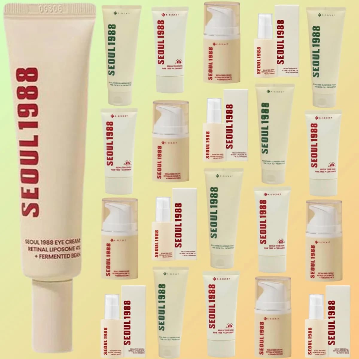 Contourno Occhi SEOUL 1988 cream to attenuate the Rugs and Rassodare, Lenitive Face Cream and Collagen Repair, Solar Protection with Pine Extract for Skin Care