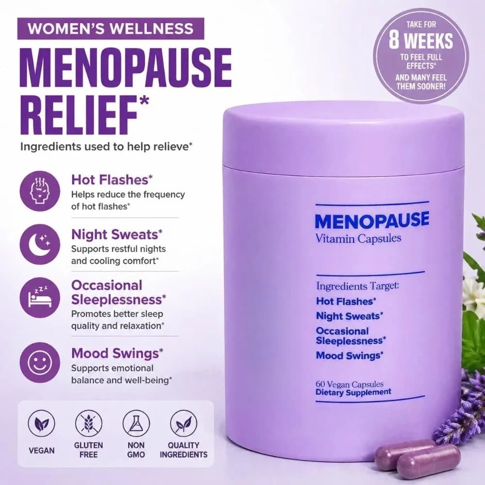 Capsule di vitamine per donne con vitamina D3 B6, supporto quotidiano per il benessere, formula per l'equilibrio ormonale, integratore vegano, 60 capsule