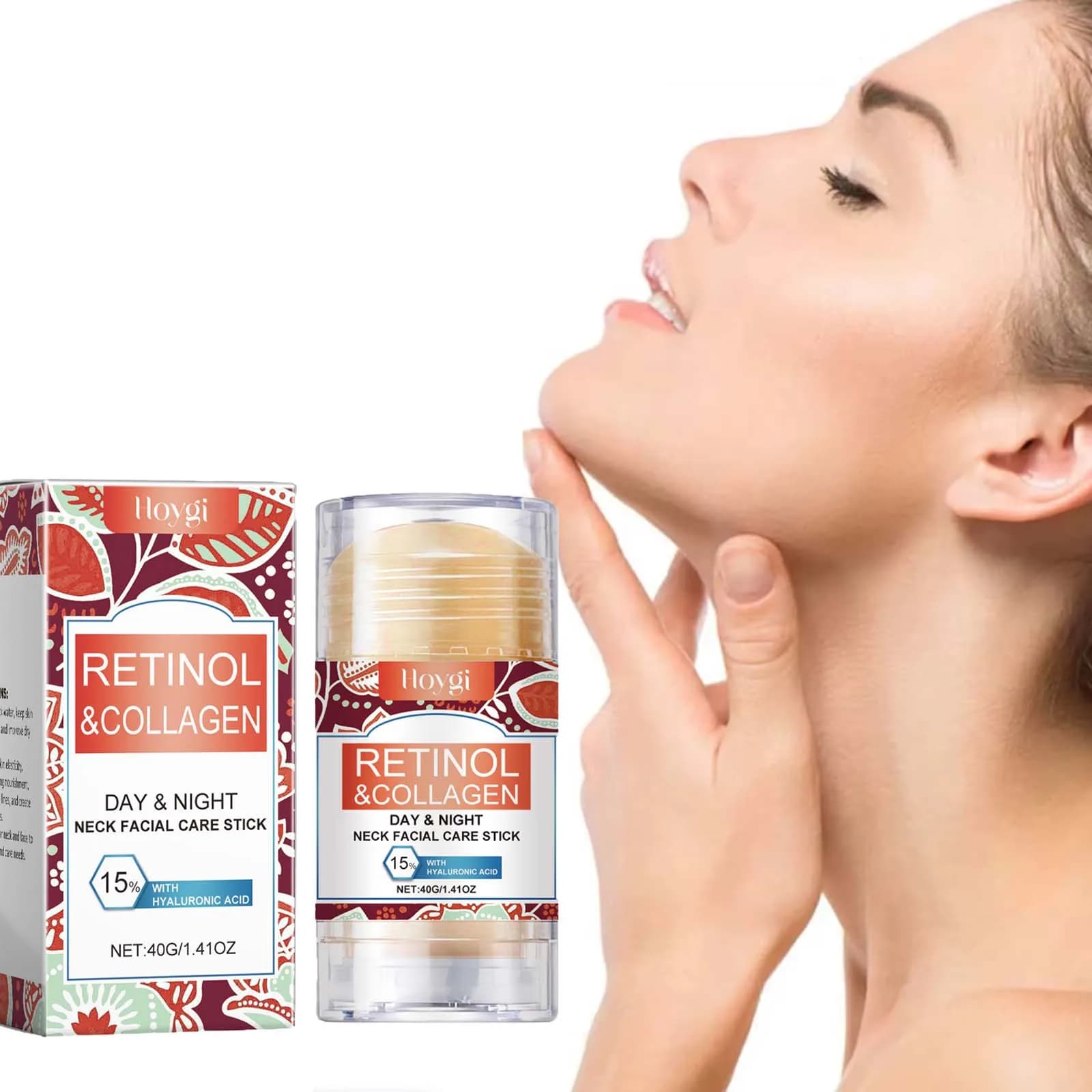 Retinolo e collagene Crema per il collo Rassodante Idratante Antirughe Lifting Crema per il viso Stick Rassodante Nutriente Cura della pelle del collo