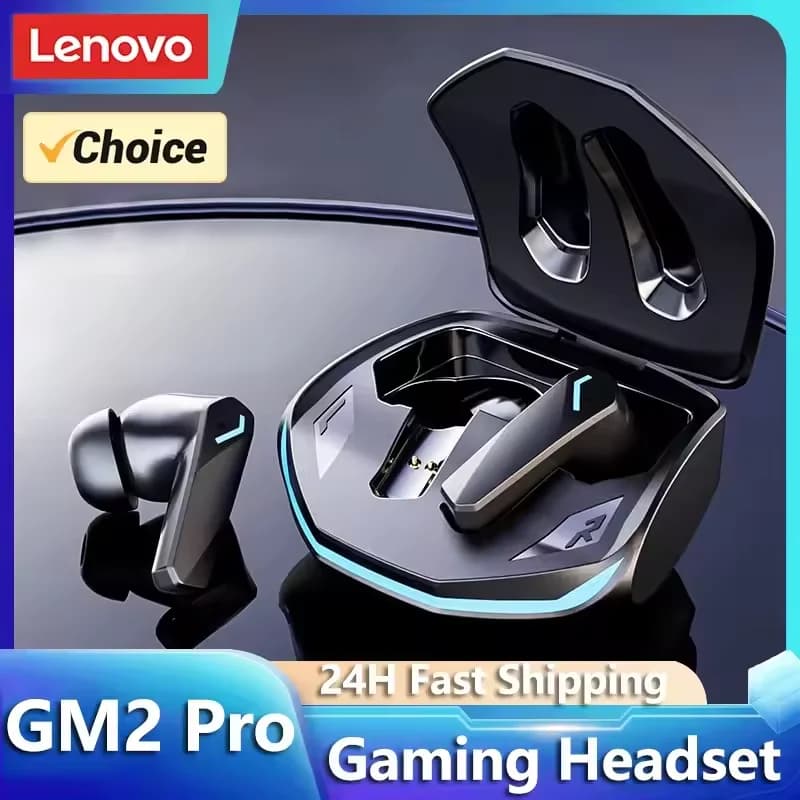 Lenovo GM2 Pro TWS Wireless HIFI Stereo Headset Low Latency Headphones Gaming Music Dual Mode Earbuds Music Sport Headset New