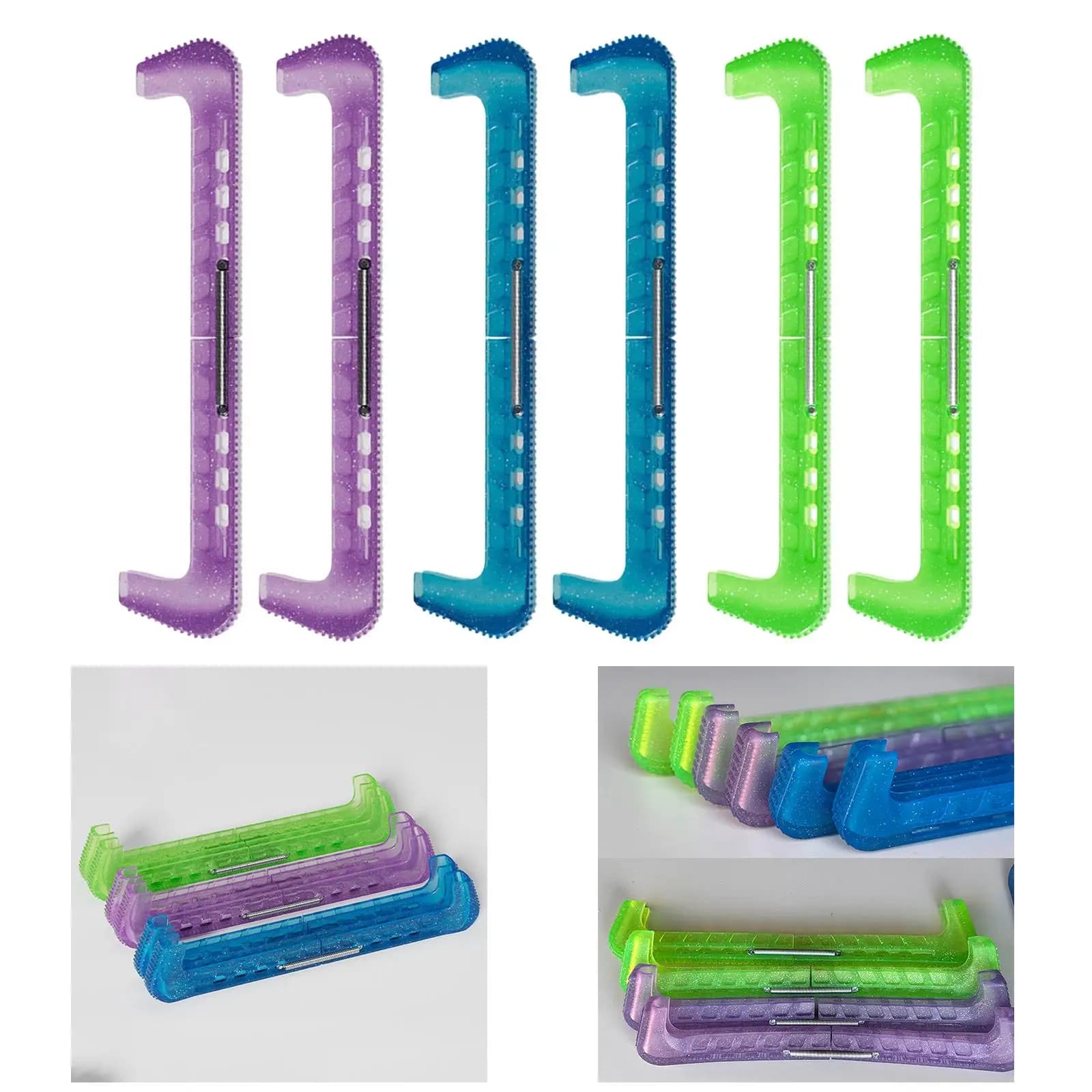 Coprilama Flessibile per Pattini da Ghiaccio, Protezione per Pattini Viola, Hockey e Pattinaggio Artistico