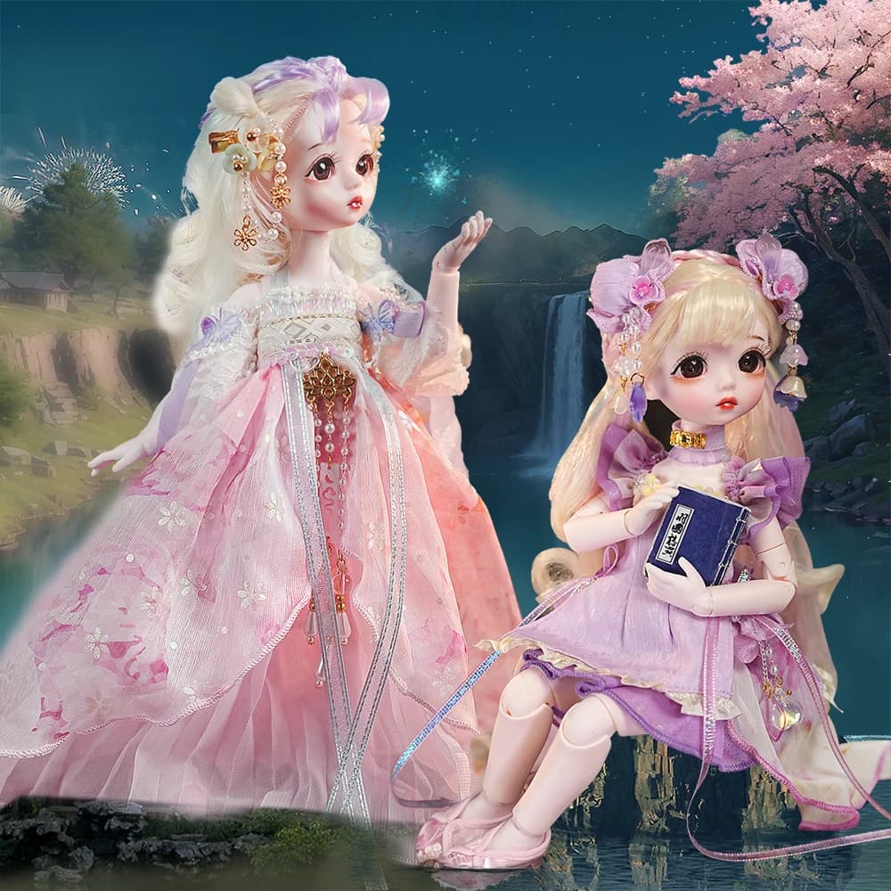 DBUS 1/6 BJD 30cm children's toys Official makeup includes costumes