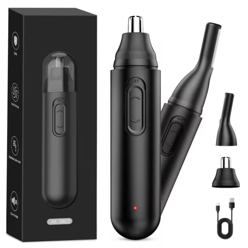 Trimmer professionale per la pulizia dei peli del naso dell'orecchio e del naso di bellezza per uomo e donna elettrico multifunzionale di lunga durata di alta qualità