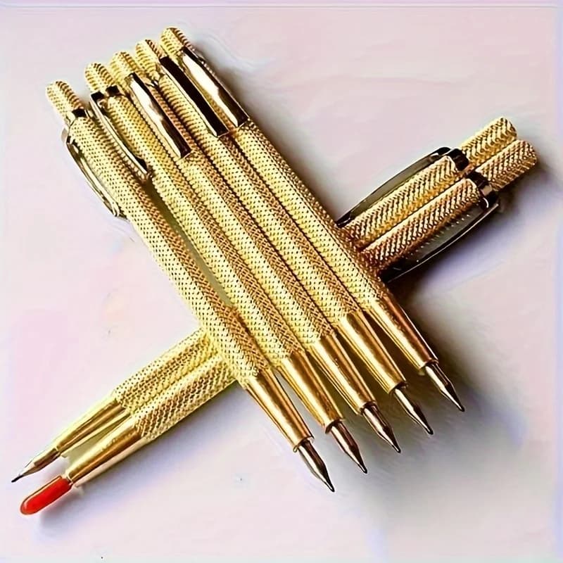 Penna per incisione in carburo di tungsteno 2/4 pezzi, marcatore in metallo resistente per marmo, vetro, ceramica, ferro, lamiera di alluminio, strumento per marcatura edile