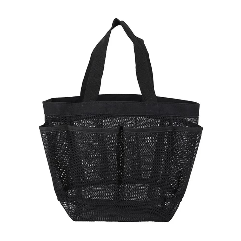 Portable Toilet Bag on the Net, Fast Drying Shower Organizer, for Bathroom, Showers, Beach and Camping