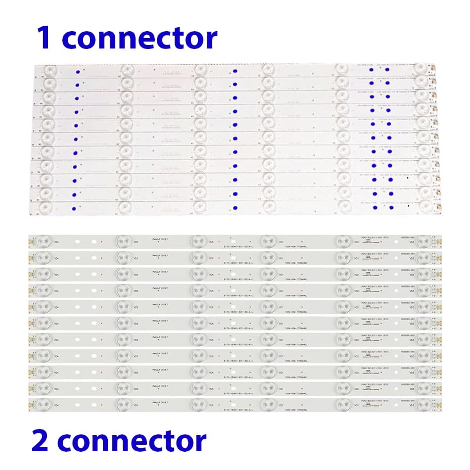Striscia LED per HISENSE_50_HD500DU-B01_11X6_3030C_3S1PX2 LTDN50K321 LTDN50K321UWTSEU 50CU6000 RSAG7.820.6311 LED50EC620UA 50K321UW
