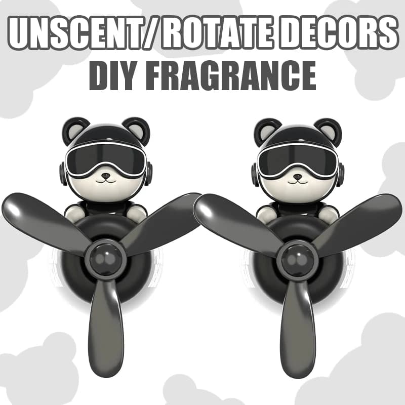 Perfume-free DIY Fragrance Diffuser, Car Ornaments, Air Mouth Deodorant, Pilot Bear, Air Slide Decorations, Men Accessories