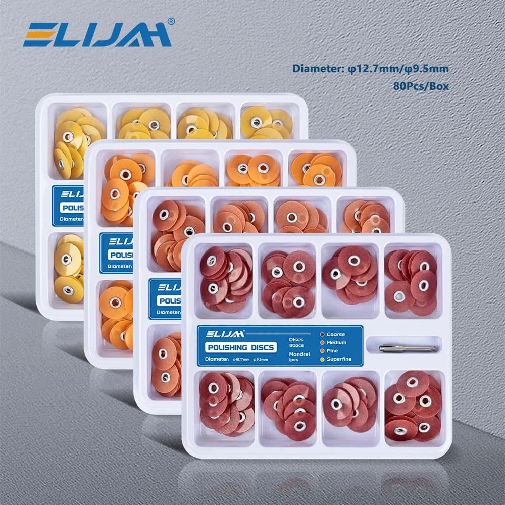 ELIJAH 80 Pz/box Dental polishing discs Soflex Flexi sealing rod RA Shoe finish whitening tooth material