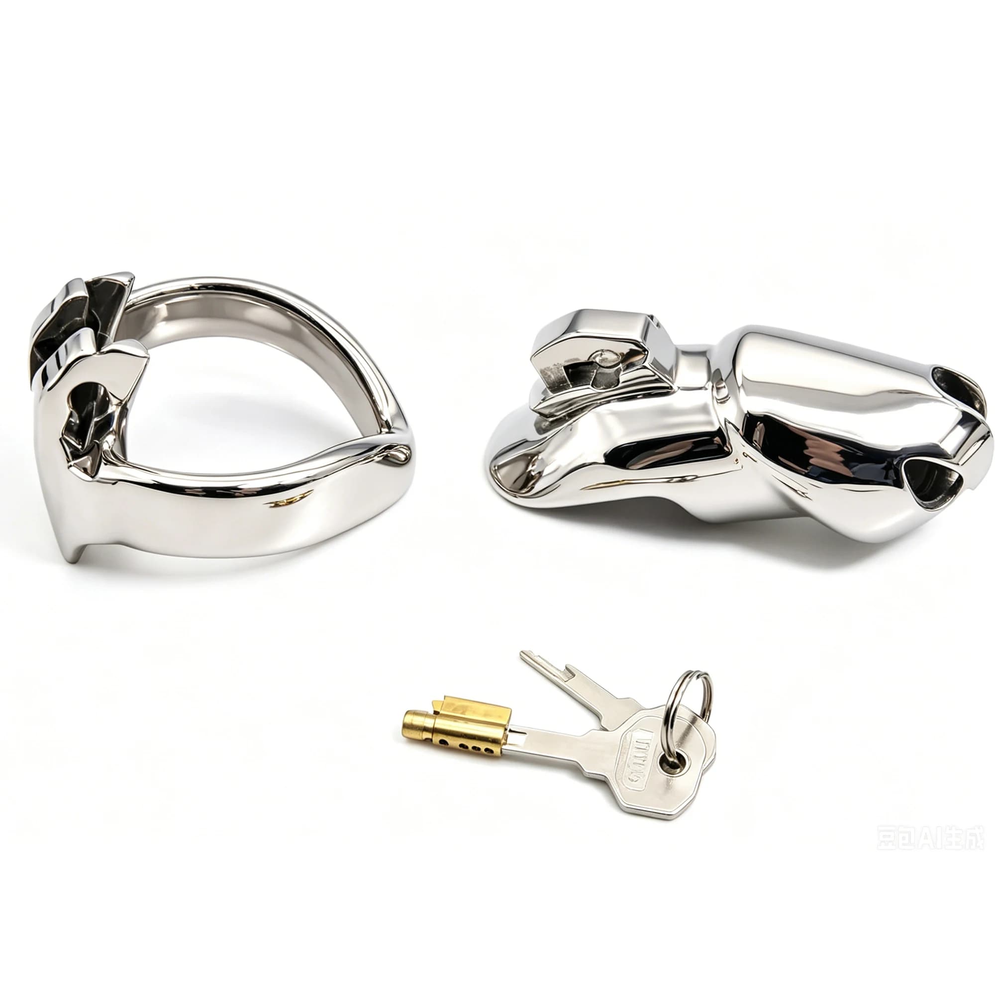 New HT V4 Stainless Steel Chastity Device Male Chastity Cage 5 Size Penis Lock With Penis Ring Sexy Toys For Men Adults Shop 18+