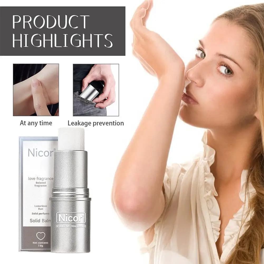 Breathtaking solid fragrance for men and women, light fragrance, long lasting, natural and fresh fragrance, portable scent