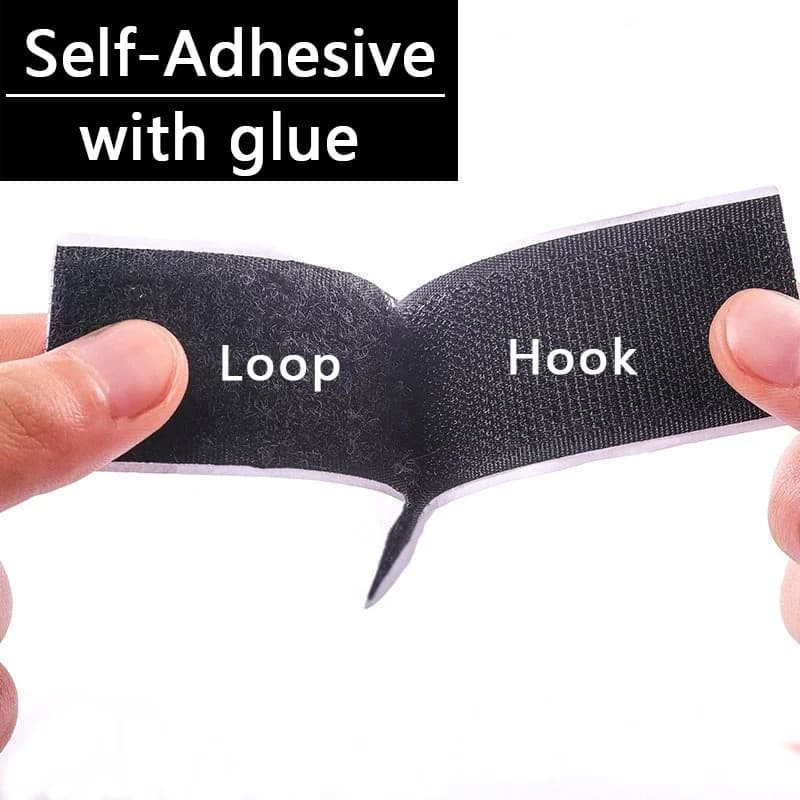 Strisce biadesive con colla Adesivo magico in nylon Nastri autoadesivi con chiusura a strappo per accessori artigianali fai-da-te