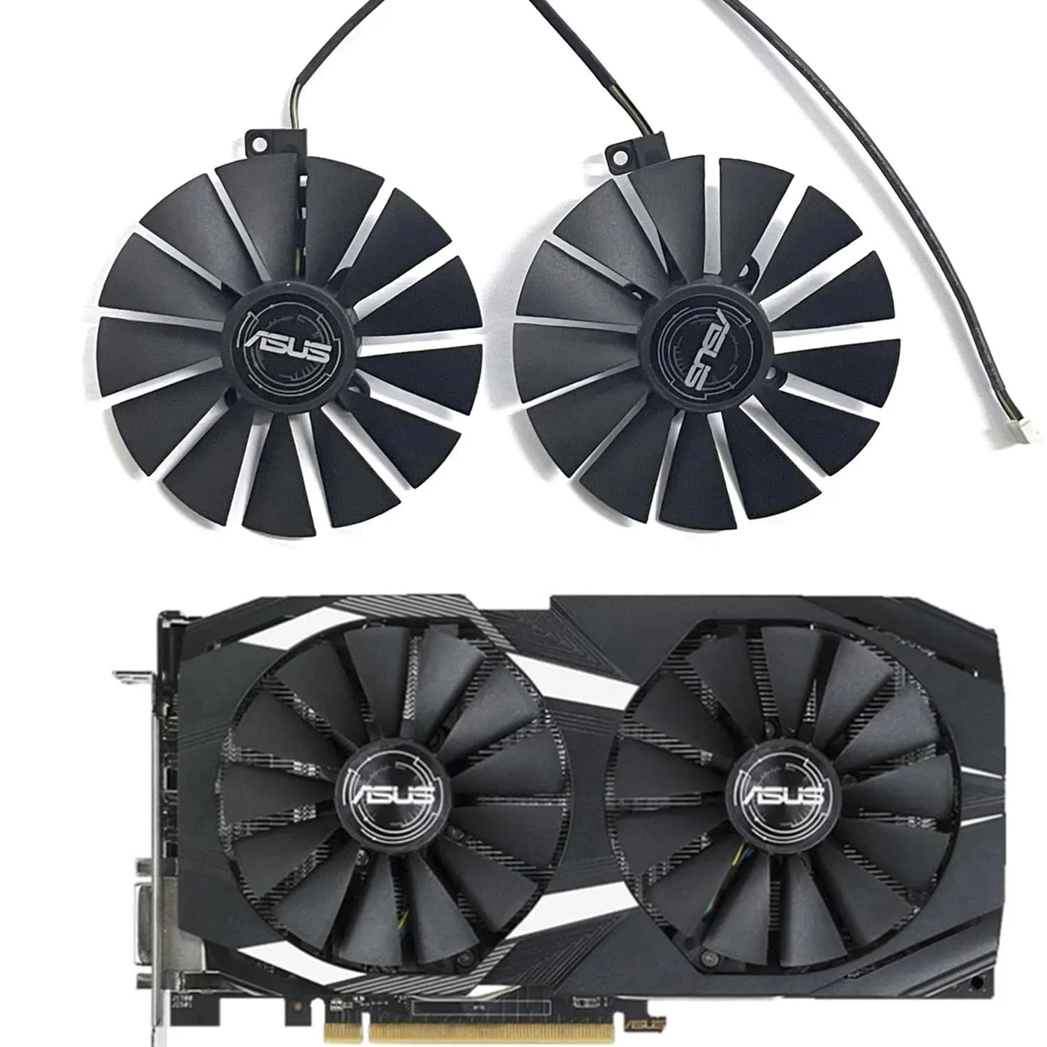 Ventola di Raffreddamento T129215SM 95mm per Schede Video Gaming ASUS STRIX RX 470 580 570 GTX 1050Ti 1070Ti 1080Ti