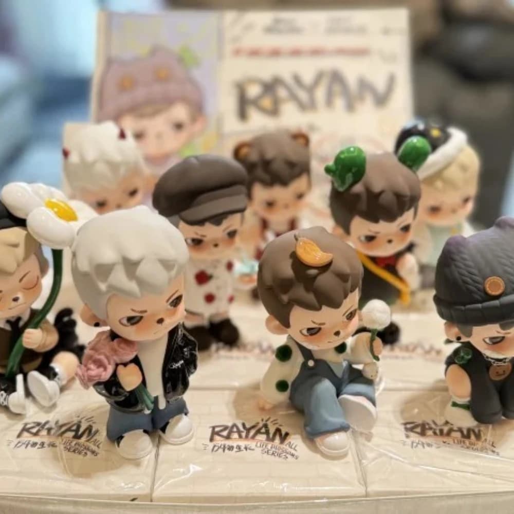 Autentico Rayan V3 All Life Blossoms Series Collezione di scatole cieche Decorazione da tavolo Tide Play Action Figure Bambole Regali misteriosi