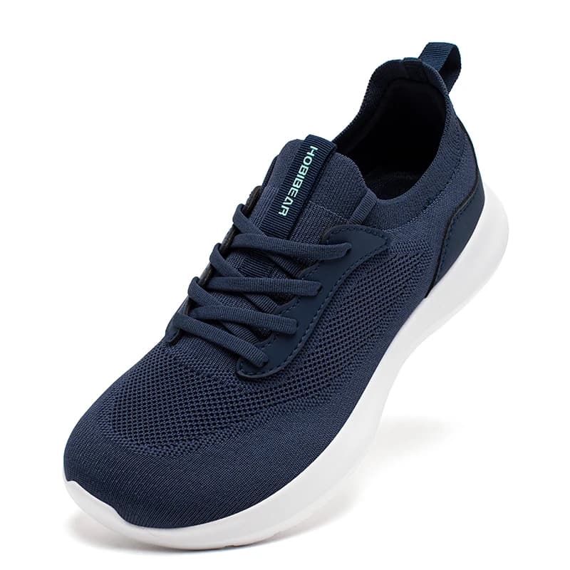 HOBIBEAR Wide unisex shoes Minimalist mesh lightweight running sneakers Women's non-slip lace shoes