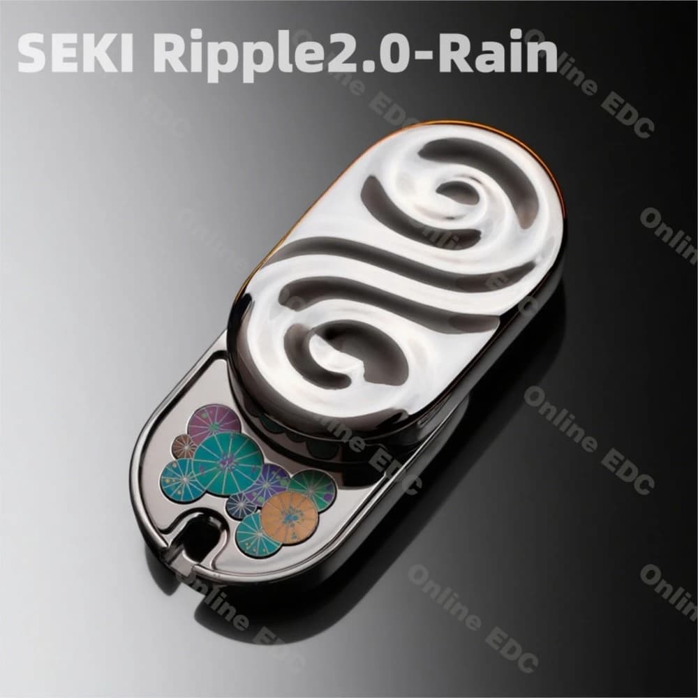 Originale Sigillato Nuovo SEKI Ripple2.0 Pioggia Meccanico Fidget Slider Modalità A Cricchetto EDC Fidget Spinner Giocattolo Alleviare Lo Stress Per Adulti