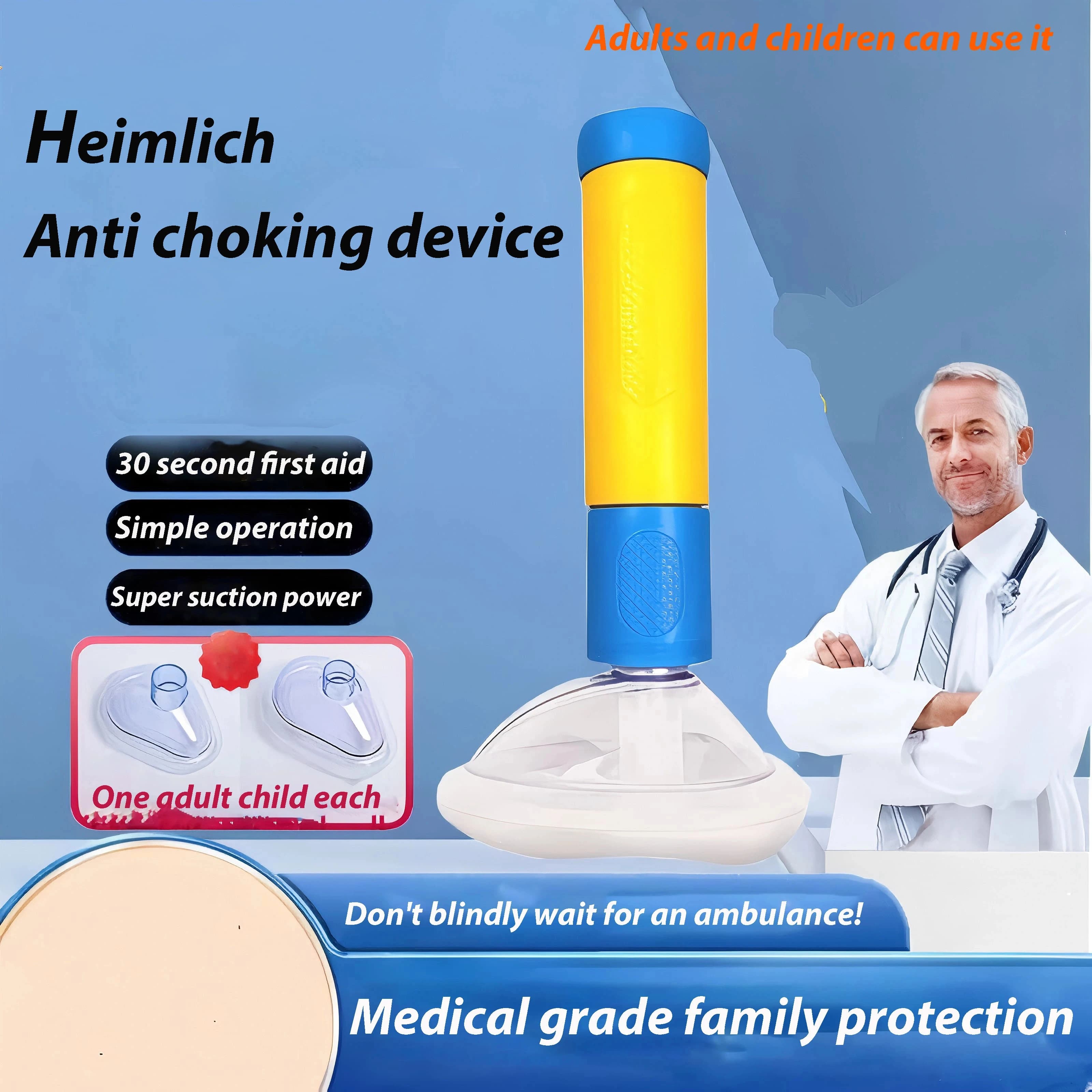 Nuovo aggiornamento dispositivo antisoffocamento portatile asfixia emergenza salvavita aspirazione vac dispositivo anti soffocamento kit di pronto soccorso per bambini adulti