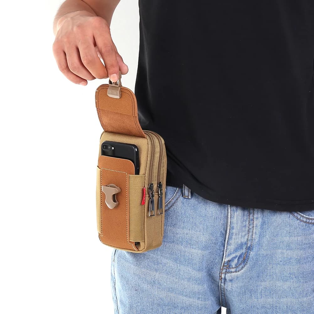 Running bag camping bags travel bag in outdoor canvas travel bag for phone sports travel bag with zipper