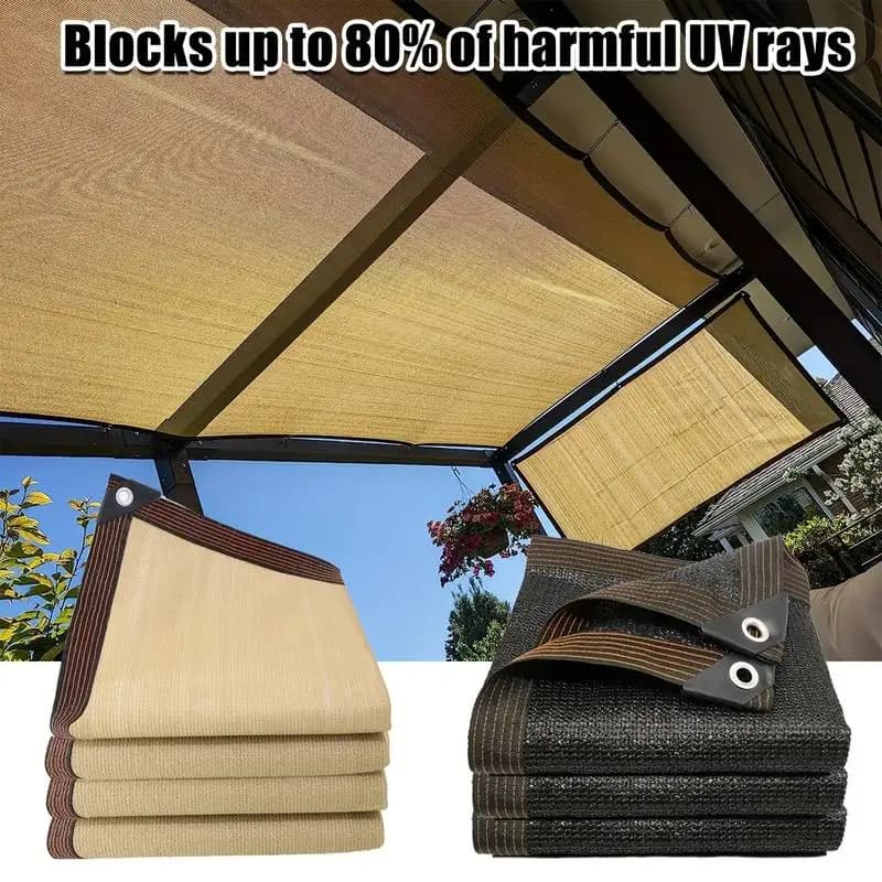 Rete parasole da giardino per esterni, parasole per terrazza, rete parasole da campeggio, protezione UV, tessuto per protezione solare in HDPE, parasole