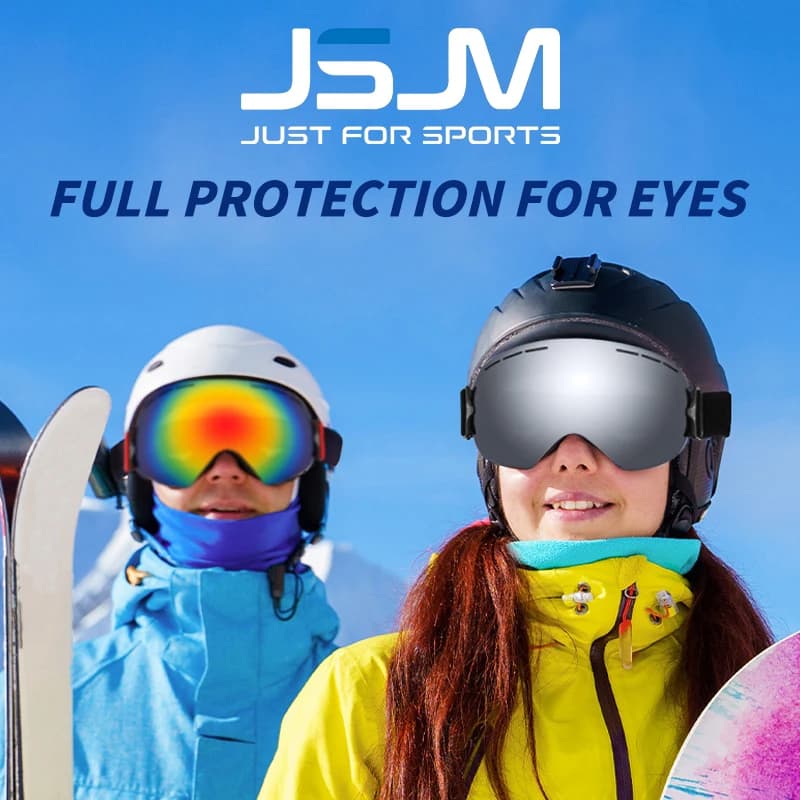 JSJM nuovi occhiali da sci doppio strato antiappannamento grandi occhiali da sci uomo donna inverno Outdoor protezione antivento occhiali da sci Snowboard