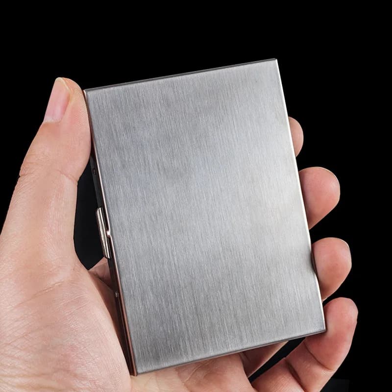 Foldable and Elegant Slim Cigarettes Extended Stainless Steel Pack of 13 Metal Handheld Cigarettes Accessories