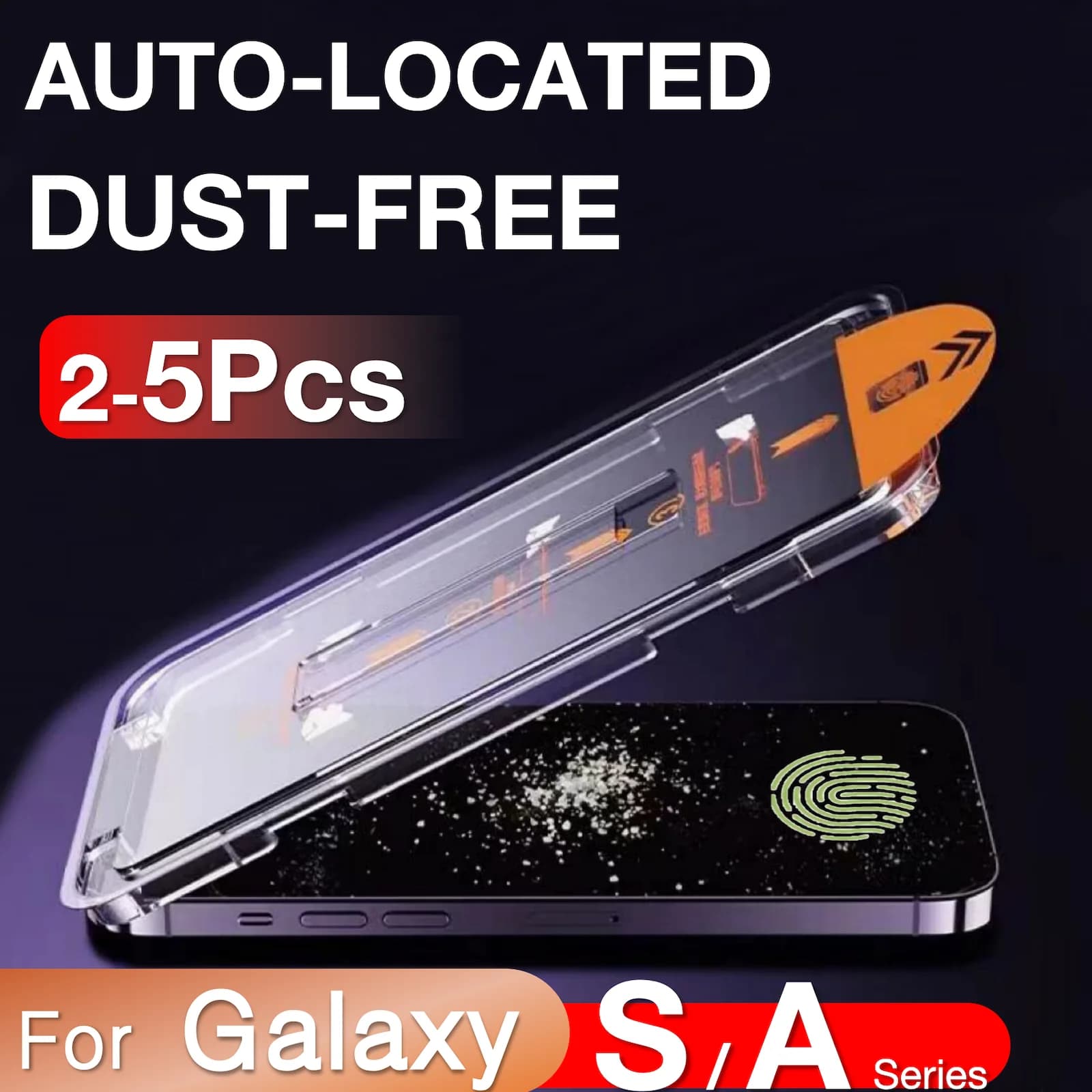 2 pieces for Samsung Galaxy S25 S24 Ultra S23 S22 S21 Plus A16 A36 A55 A56 A25 A35 A34 A54 5G Tempered Glass Screen Protection