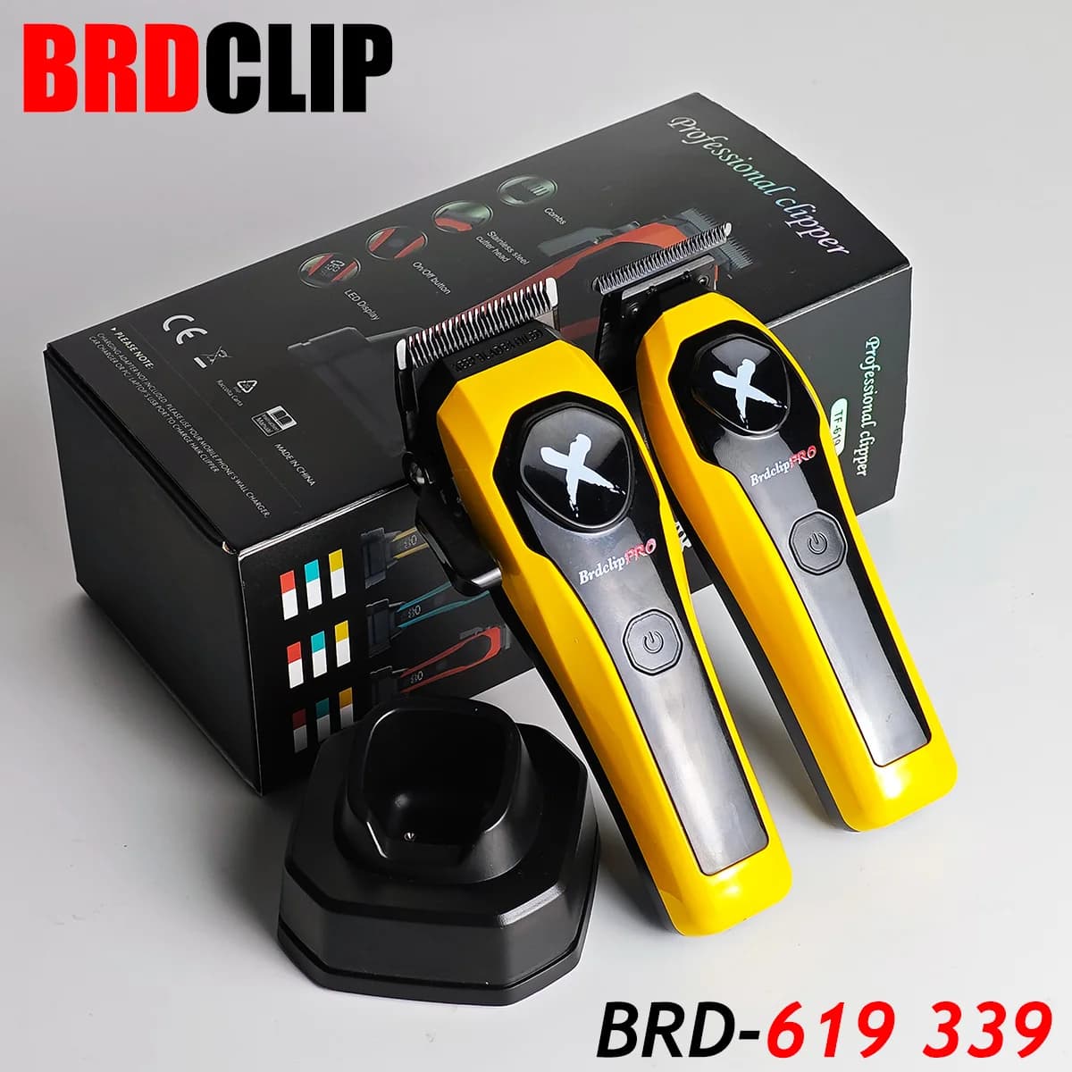 KIT men's haircut BRDCLIP Electric haircuts Haircut 7500 rpm DLC BRD 619 339 Refill with Barbiere base