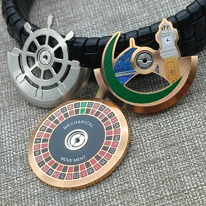 NH35 4R35 Automatic Round Hammer Suitable for NH35 NH36 NH36 NH70 4R35 4R36 7S 6R Movement Men's Diving Watch Weight Pendulum Refit Parts