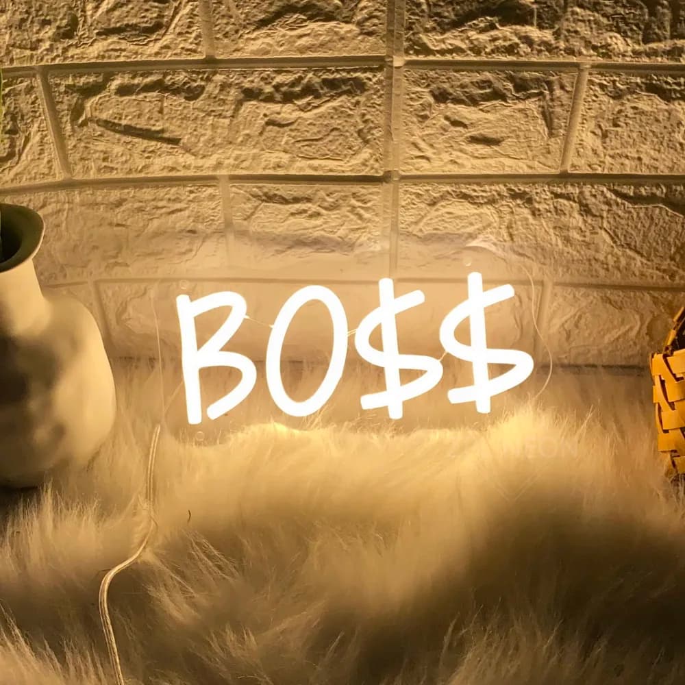 BOSS Neon Sign Led Lights Gaming Room Decor Wall Art Bar Party Club Home Decor camera da letto Neon Light Sign personalizza regalo di compleanno