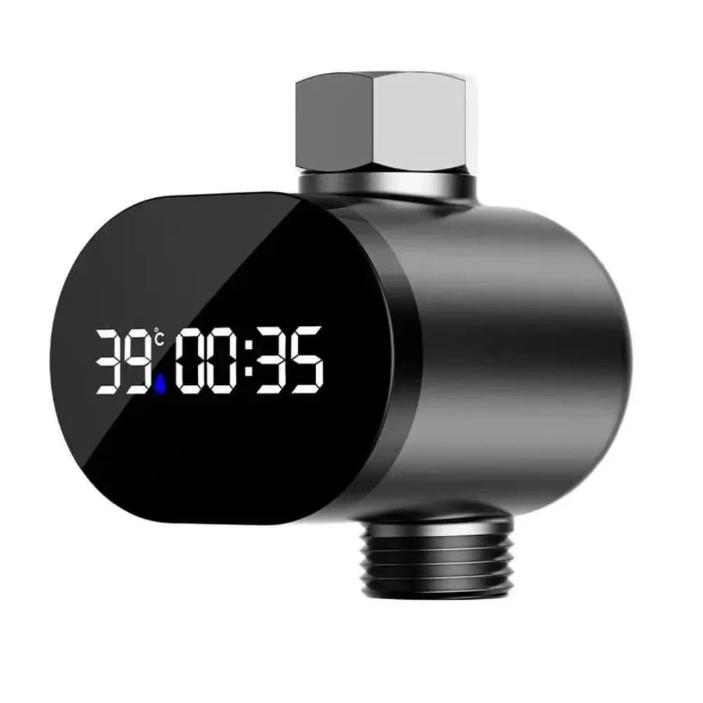 Termometro Digitale per Doccia con Display LED, Misuratore di Temperatura dell'Acqua per Bambini e Neonati, in ABS Impermeabile e Acciaio Inossidabile