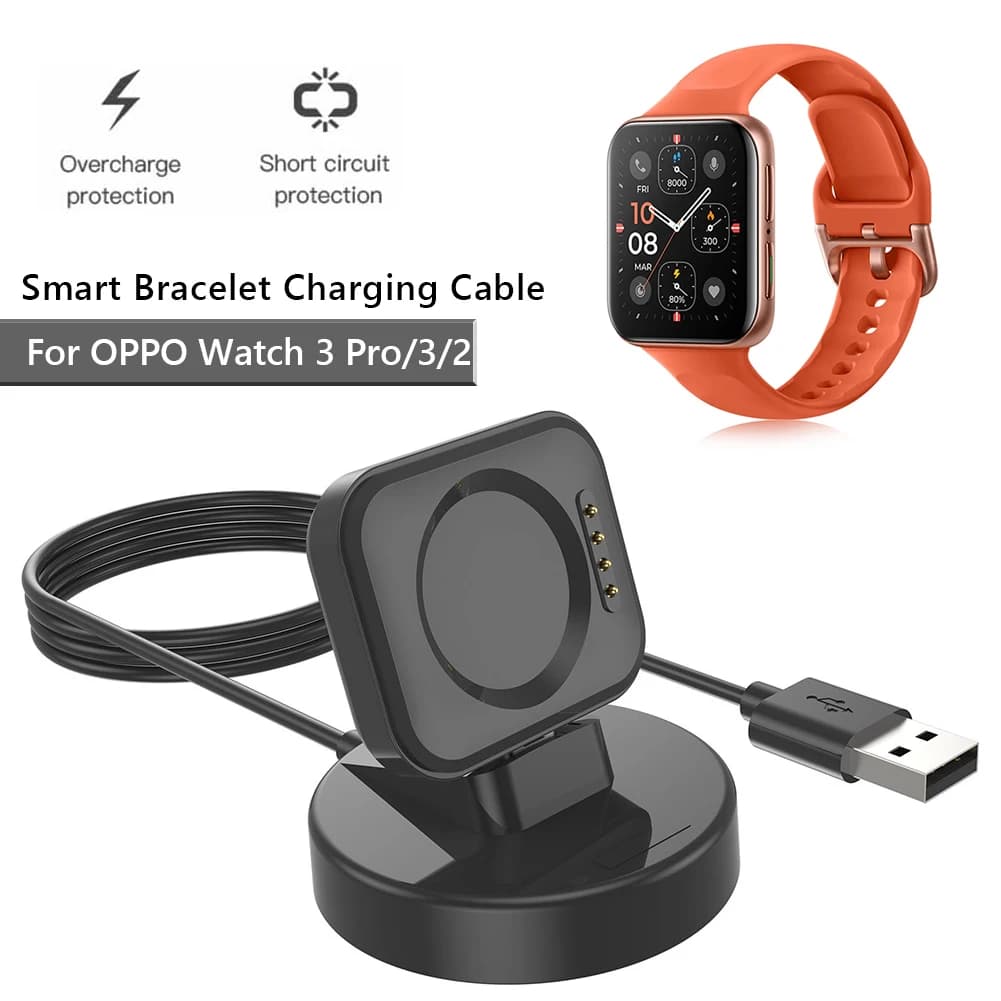 100 cm Charger dock station Mobile phone stand USB charging cable Smart watch accessories OPPO Watch 3 Pro/3/2 charger support