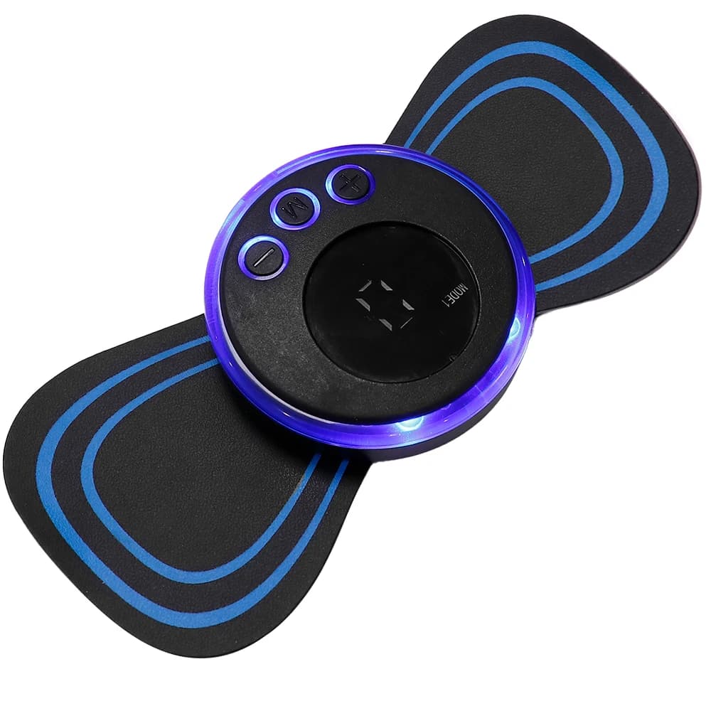 Electric Massage for Professional Collo, TENS Rechargeable Muscle Stimulator, Lightweight and Adjustable with LCD Display