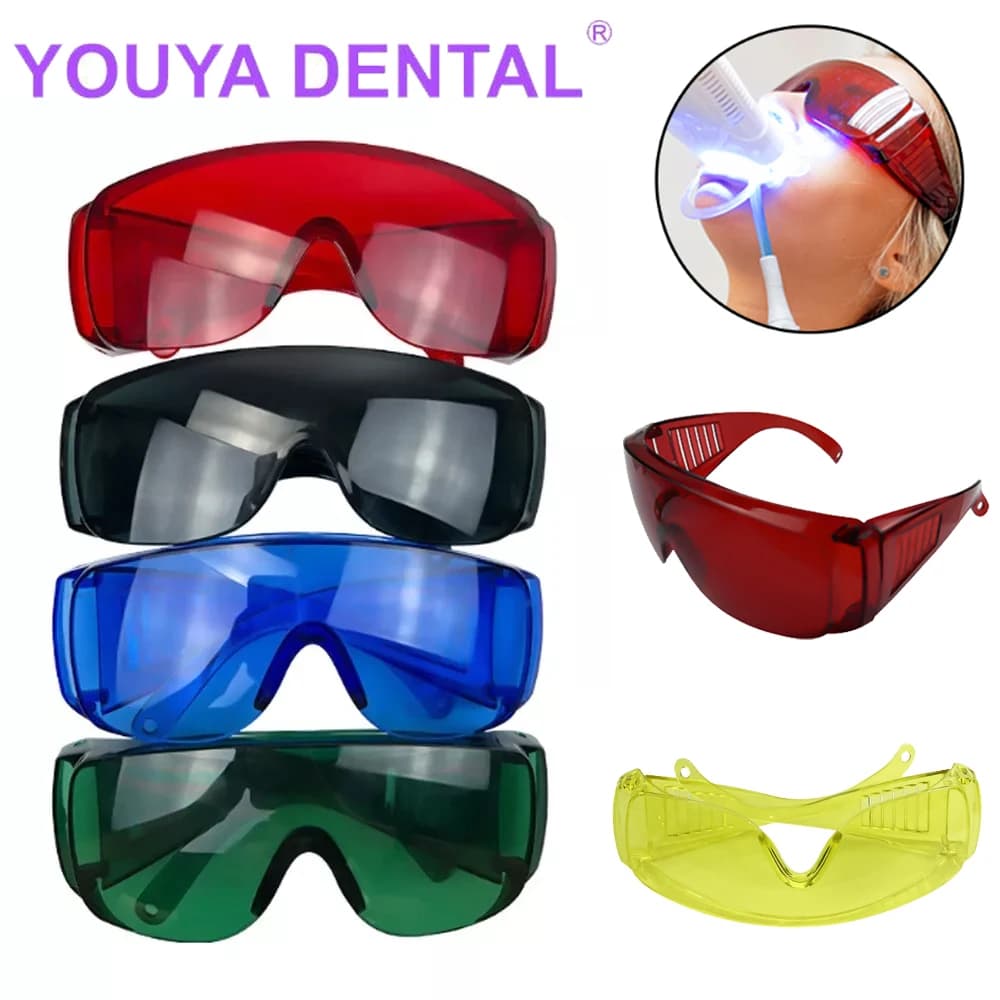 1 pc safety protective glasses teeth whitening glasses eye protection glasses anti-shock glasses