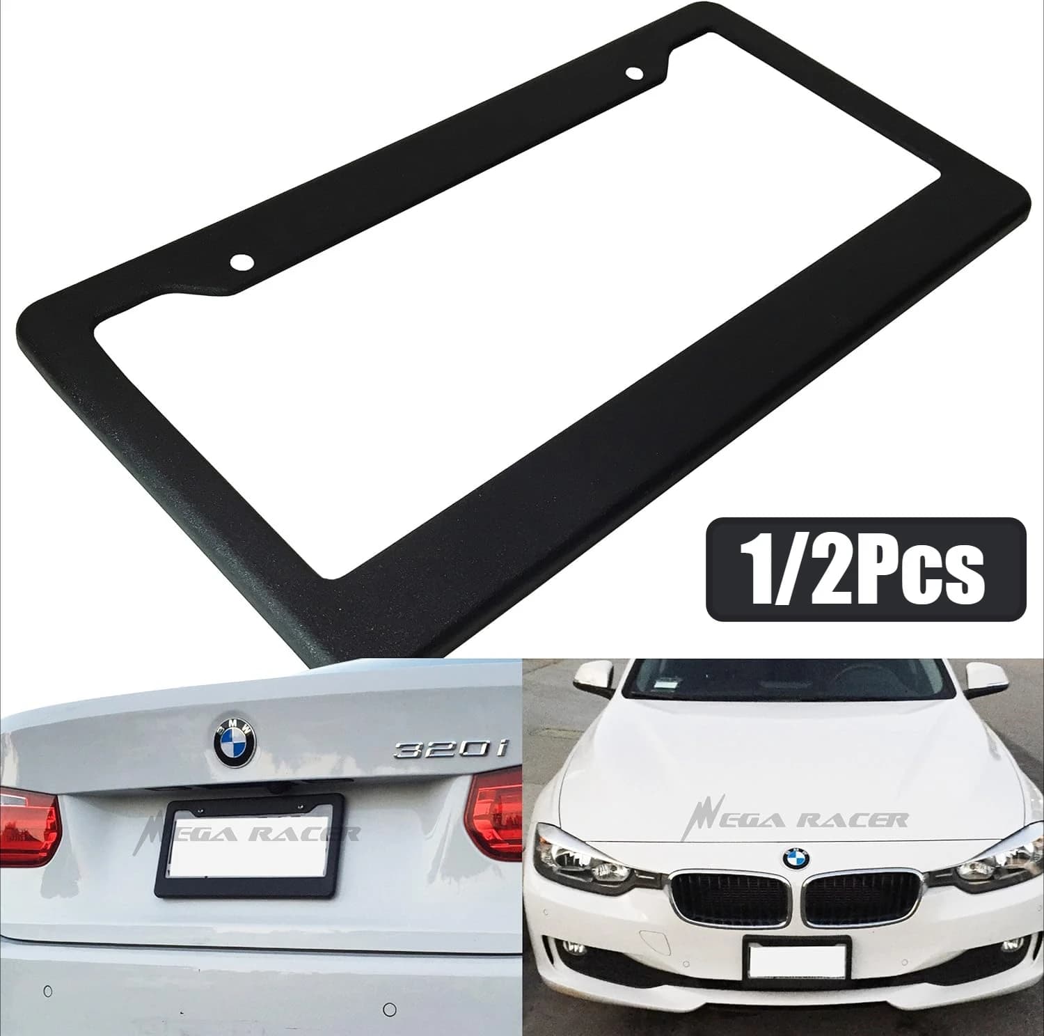 1/2 pezzi staffa targa in acciaio inossidabile staffa telaio etichetta auto telaio targa universale telaio targa americana