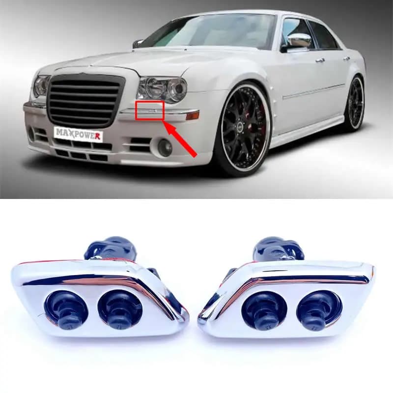 Headlight of Light Lamp Ugello Wash Jet Beccuccio Cover Cap for Chrysler 300c 2005 2006 2007