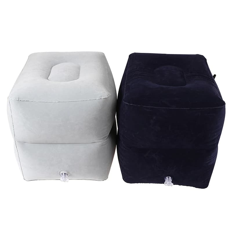 Cuscino poggiapiedi per dormire in volo per bambini in PVC cuscino per il riposo su aereo cuscino per autobus per gatti cuscino gonfiabile per poggiapiedi da viaggio