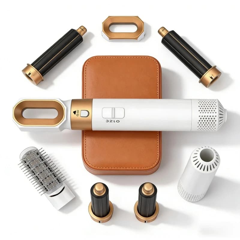 Styler for hair 5 in 1 Powerful quick drying ionic hair dryer Set of high-speed hot comb brushes Straghtener for professional hair