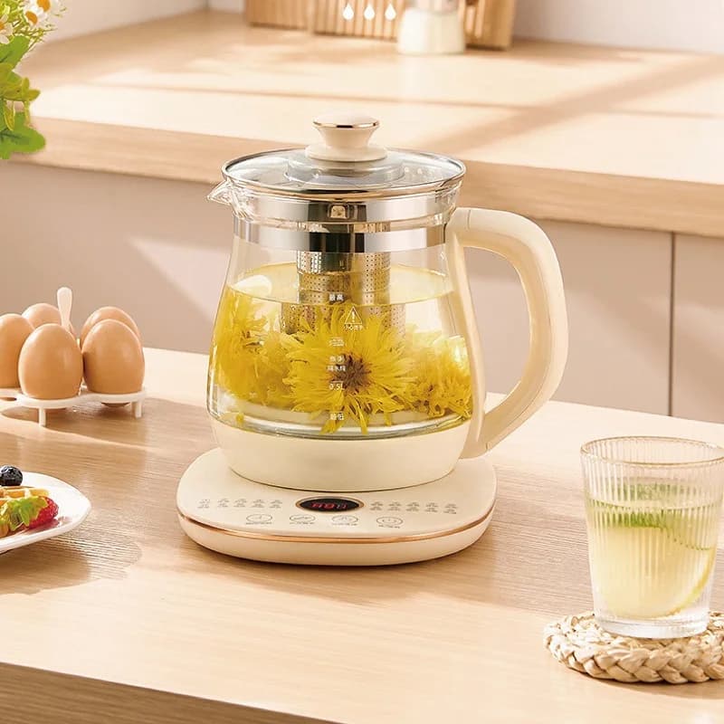 220V Health Pot famiglia multifunzionale in vetro bollitore elettrico teiera fiore teiera 1.8L