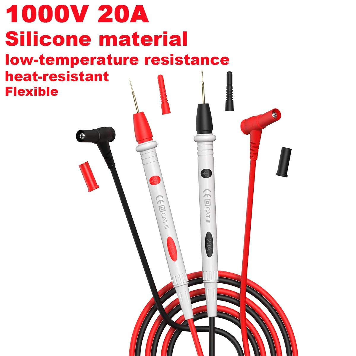 2-piece multimeter tips 1000V 20A multimeter tips Banana plugs for digital multimeters