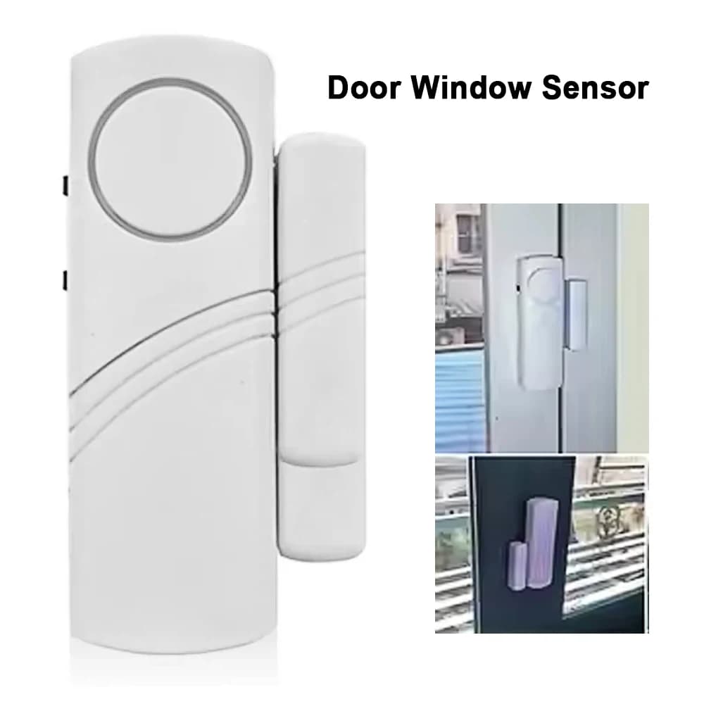 Nuovo allarme antifurto wireless per porte e finestre più lungo con sensore magnetico Dispositivo di sicurezza per sistema wireless più lungo per la sicurezza domestica