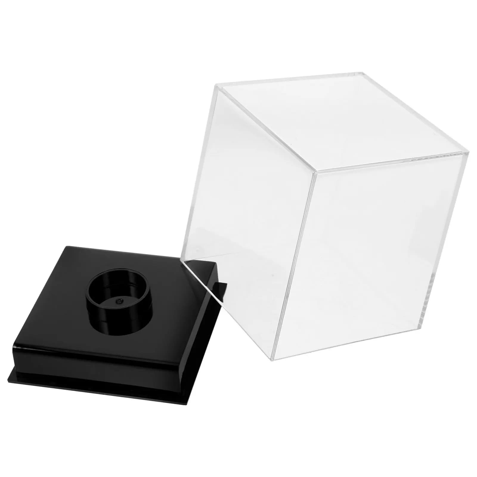 Espositore Quadrato in Acrilico Trasparente per Palline da Baseball, Tennis e Golf, Contenitore Cubo Trasparente per Collezione Sportiva da Interno, Casa e Ufficio