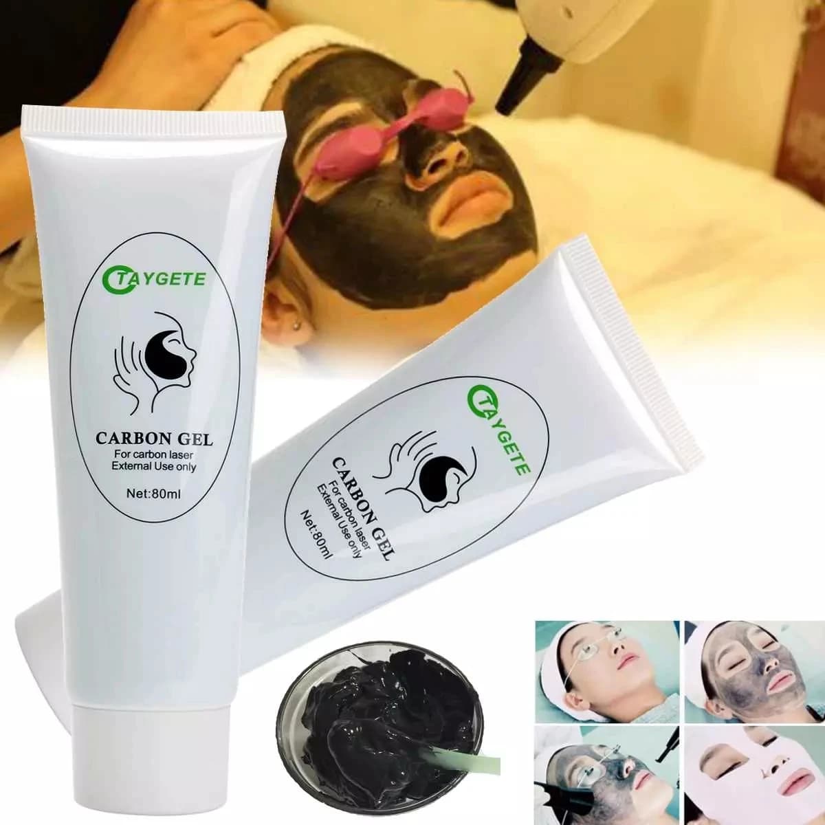 80ml Safe Carbon Cream Gel for Skin Rejuvenation Skin Whitening Skin Deep Cleaning Moisturizing Cream Skin Massage