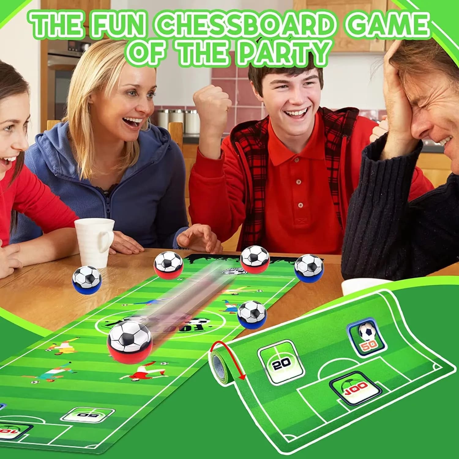 Gioco da tavolo portatile Set di tappetini giocattolo da calcio Gioco da viaggio per interni ed esterni Gioco di palline da tavolo interattivo multigiocatore Giocattoli per bambini