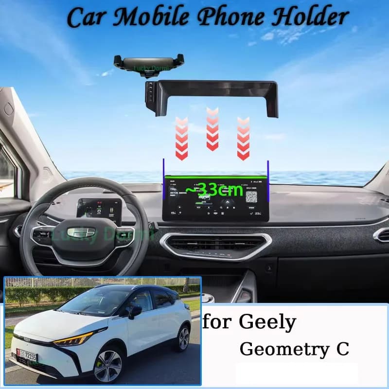 Per Geely Geometry C 2020 ~ 2022 Supporto per telefono cellulare per auto Nuovo supporto magnetico MagSafe Staffa per schermo GPS Supporto per gravità Accessori