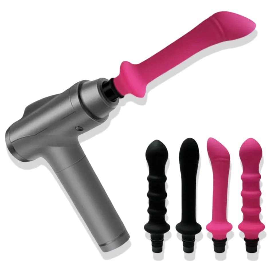 FREDORCH Silicone Massage Gun Heads Vibration Attack Penis Adult Sex Toys Silicone Fascia Gun vibrator percussion