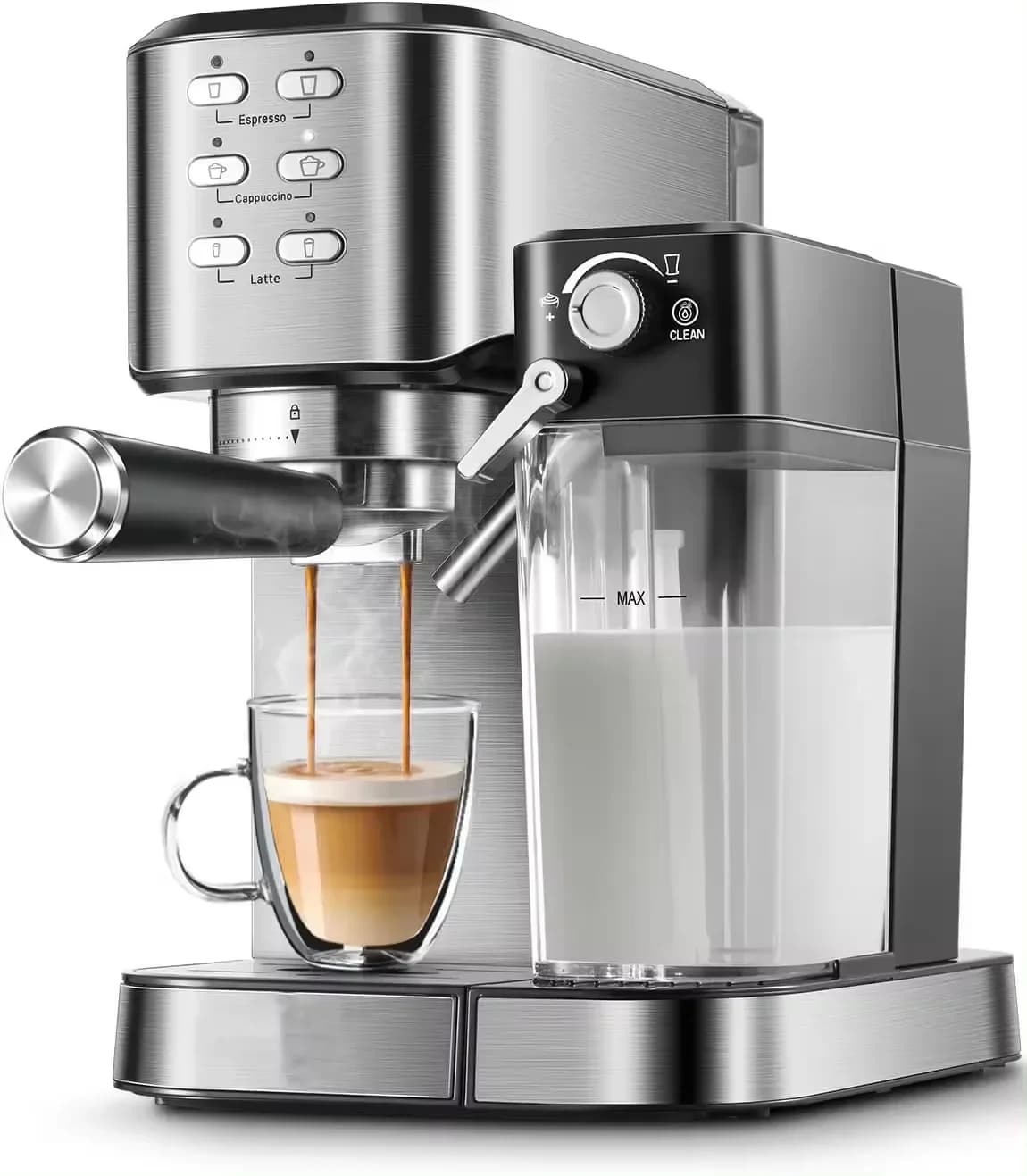 Semi-automatic commercial coffee roasting machine with 20 bar high pressure pump for domestic use