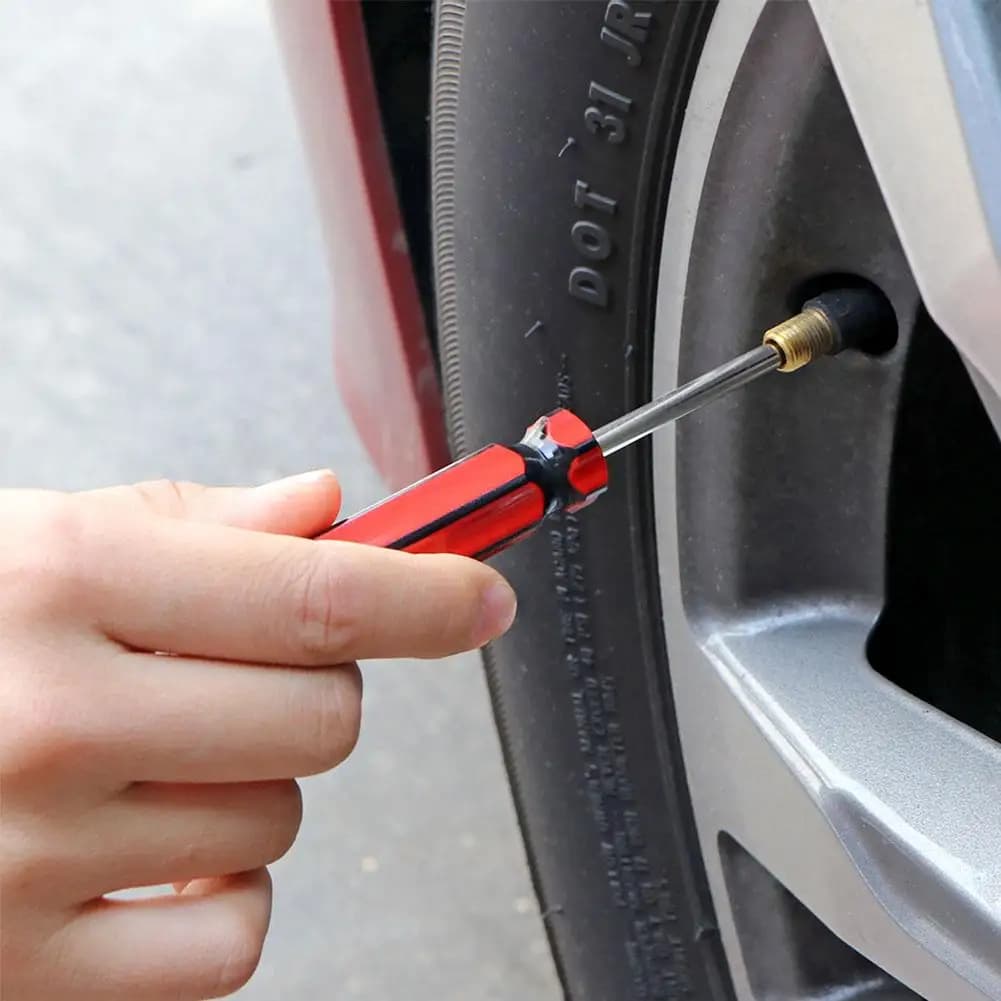 Strumenti di rimozione del nucleo della valvola del pneumatico dell'auto per il Driver della vite della chiave del nucleo della valvola della ruota del motociclo della bici dell'auto W0F9