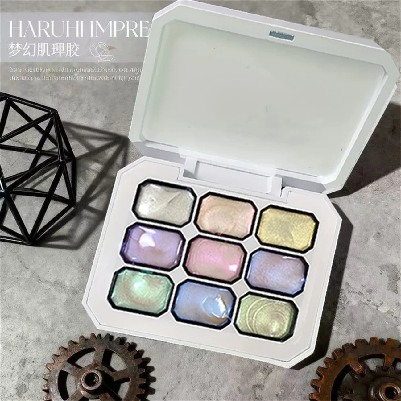 1pc Foam nail gel 9 colors perlescent effect, removable with UV&LED, for nail art creation, domestic and professional use, DIY, INS style