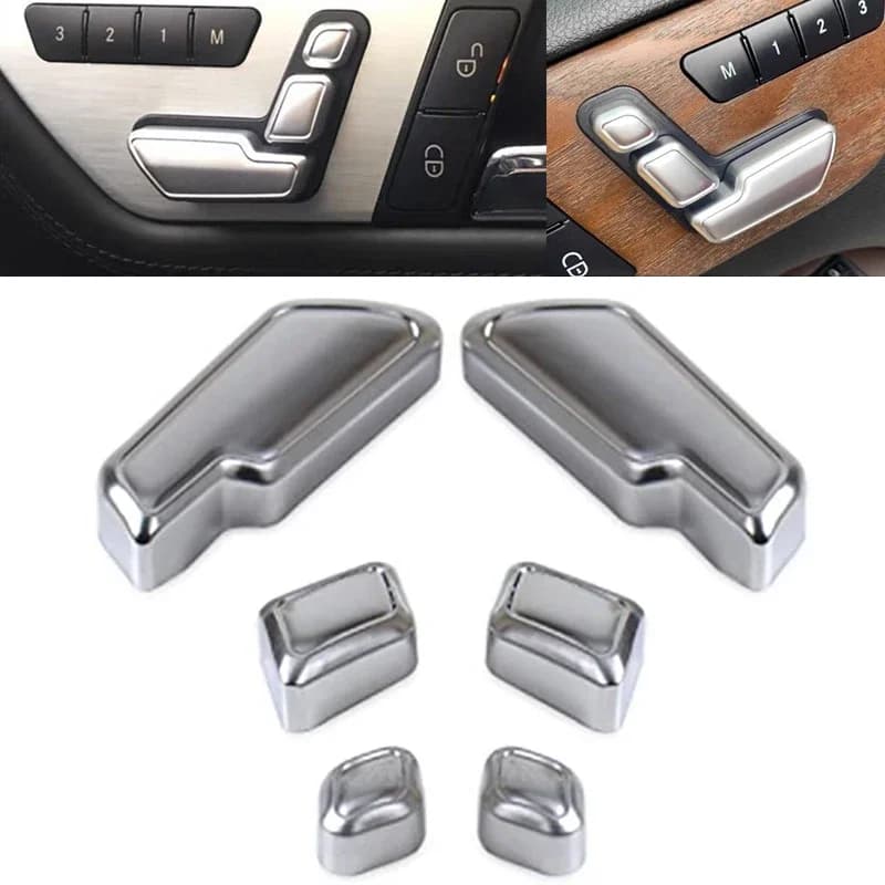 Replacement of car seat adjustment button cover for Mercedes Benz old class C E GLK GLA CLS ML GL W204 W212