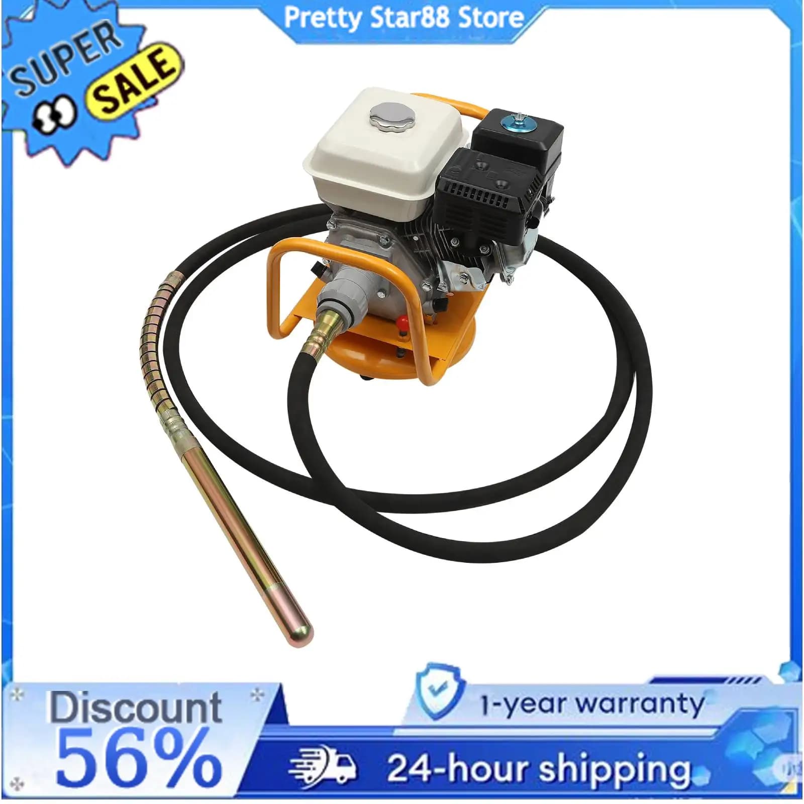 7.5HP 4.1KW 4 time construction hand held energy saving mixer concrete