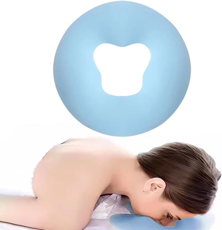 Cuscino per massaggio viso in silicone, poggiatesta relax viso bellezza SPA, supporto per la testa da viaggio con sovrapposizione morbida per la cura della pelle del salone